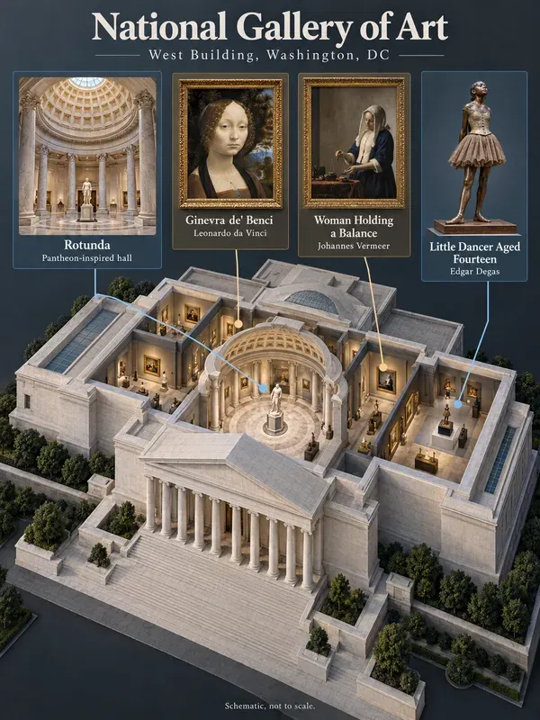 Isometric Museum Cutaway Infographics