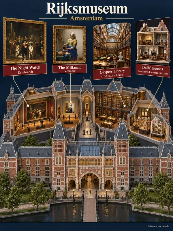 Isometric Museum Cutaway Infographics