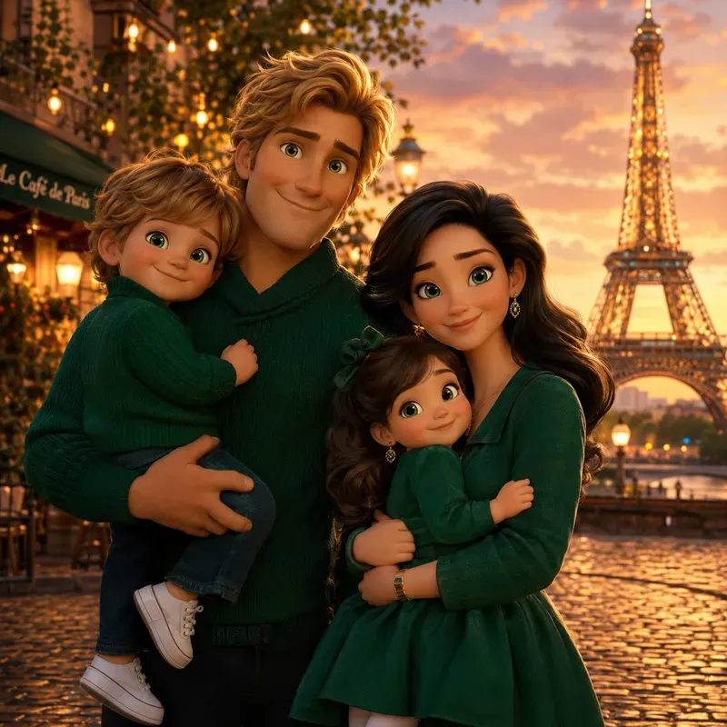 3D Family Portrait Art