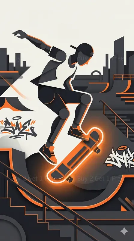 Premium Vector Poster Art Bold Modern