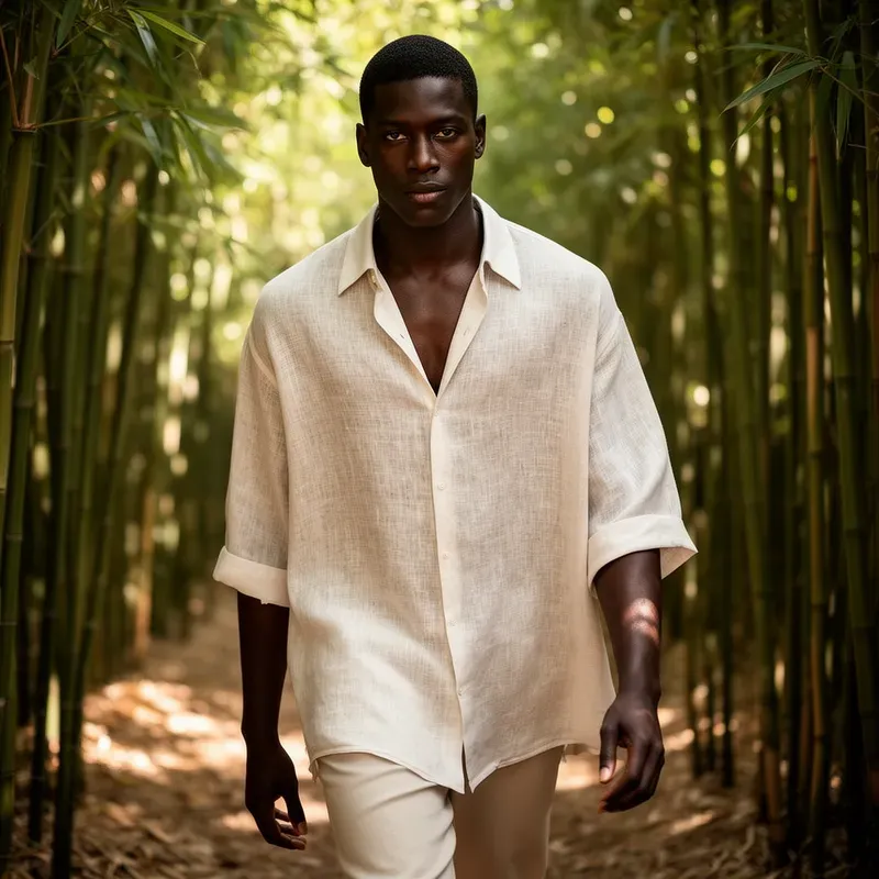 Oversized Linen Shirt Portraits