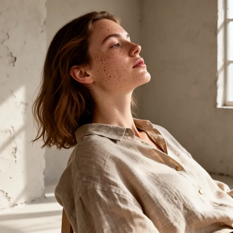 Oversized Linen Shirt Portraits