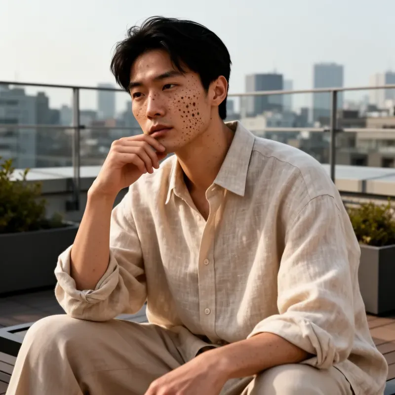 Oversized Linen Shirt Portraits