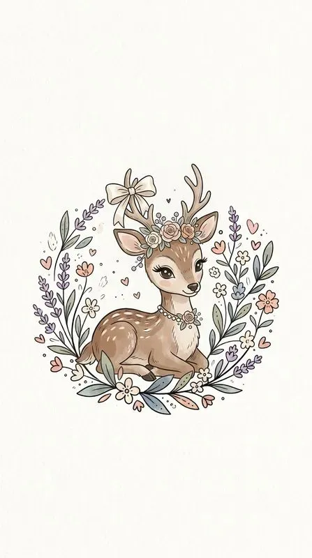 Cute Doodle Elegant Animal Icons