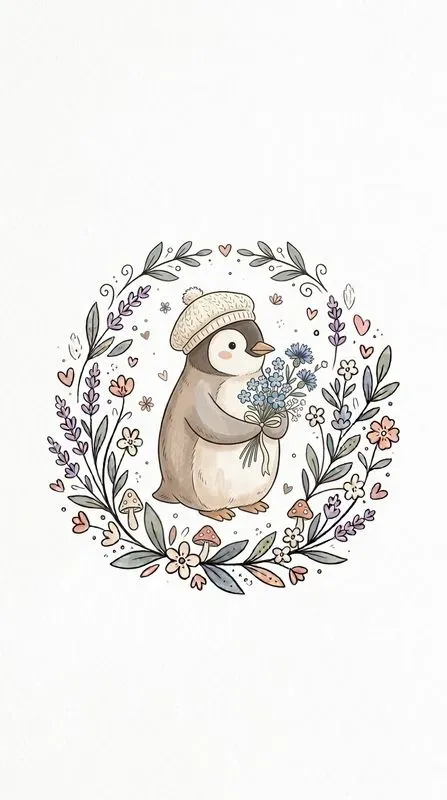 Cute Doodle Elegant Animal Icons