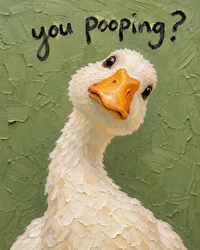 Funny Textured Animal Art