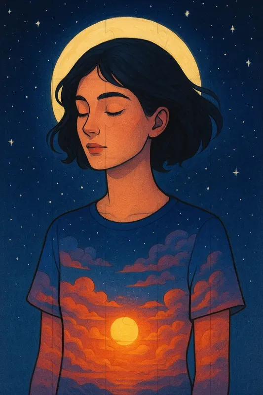 Portraits Blending With Landscapes