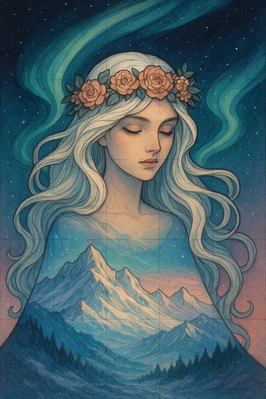 Portraits Blending With Landscapes