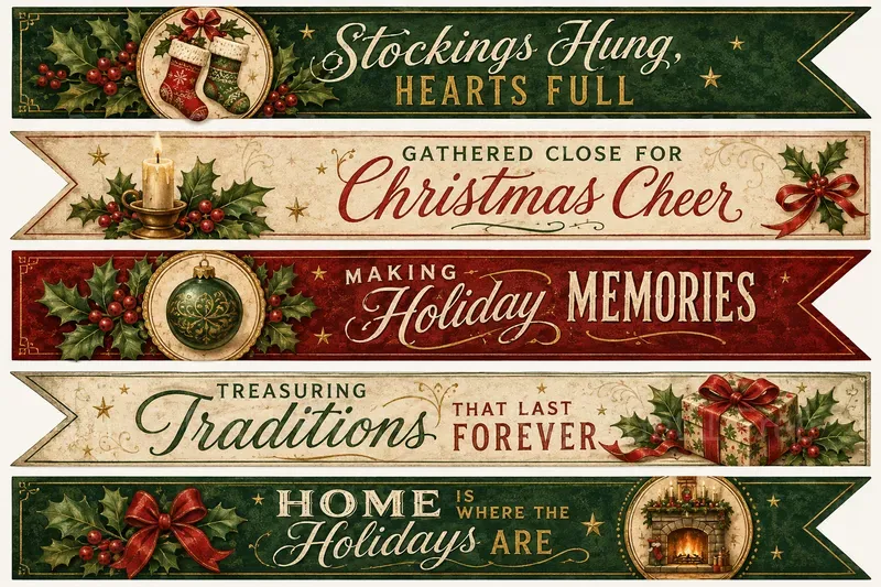 Western Decorative Word Banner Strips