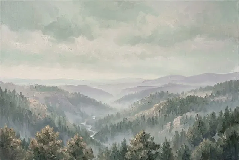 Plein Air Oil Landscape Painting Style
