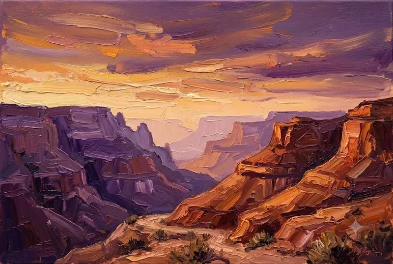Plein Air Oil Landscape Painting Style