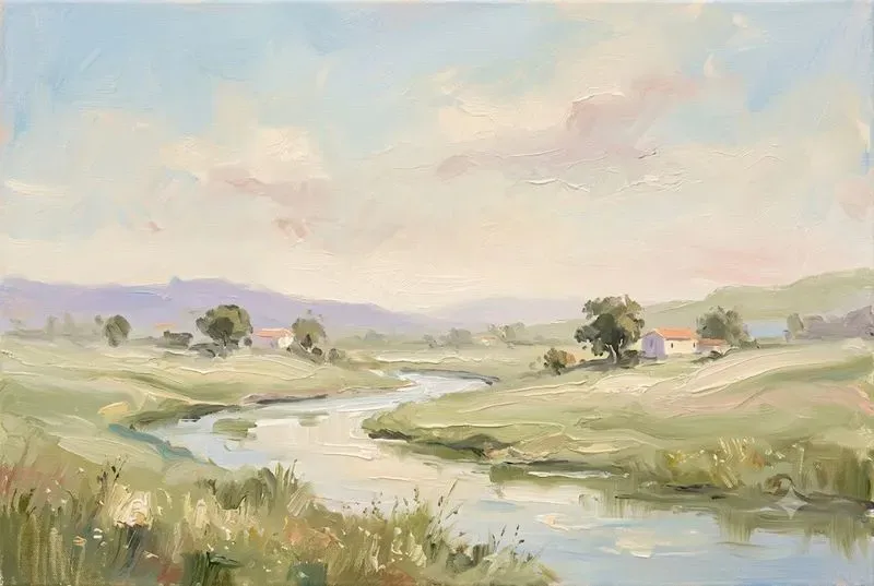 Plein Air Oil Landscape Painting Style