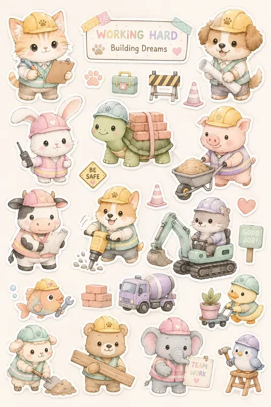 Cute Animal Stickers