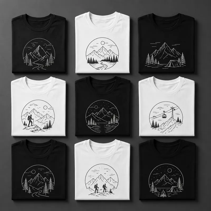 Premium Folded Tshirt Mockups