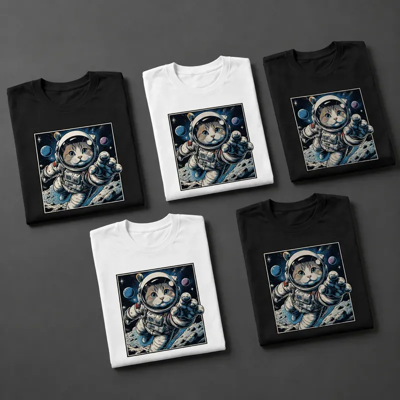 Premium Folded Tshirt Mockups