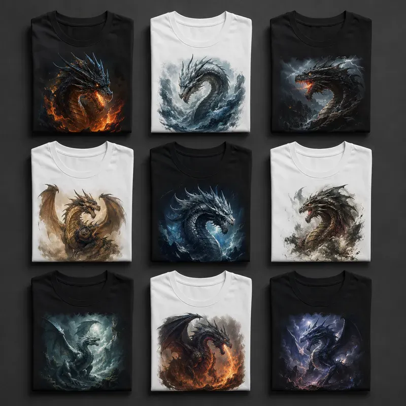 Premium Folded Tshirt Mockups
