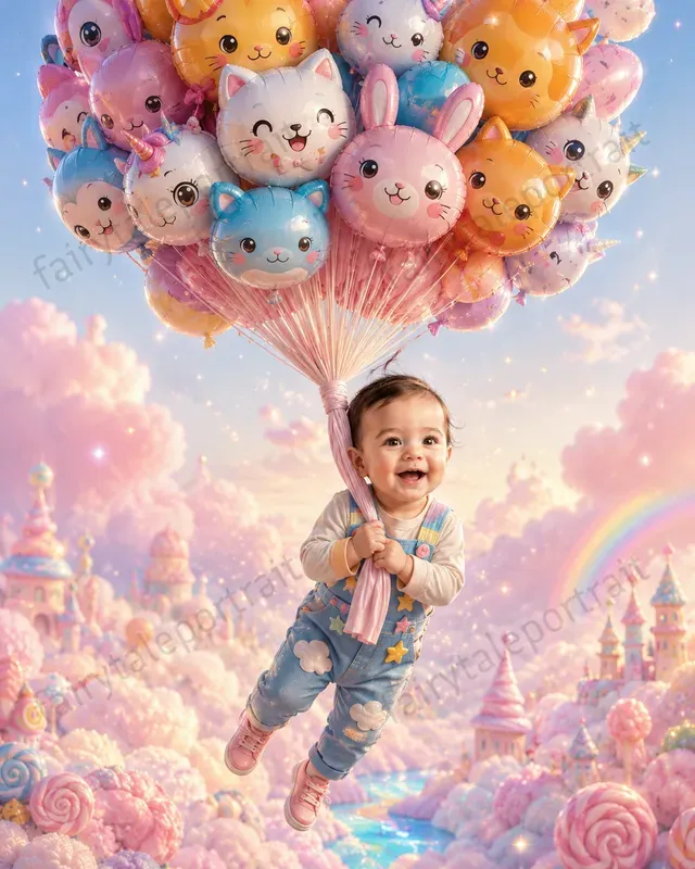 Kids Balloon Flight Storybook Photos