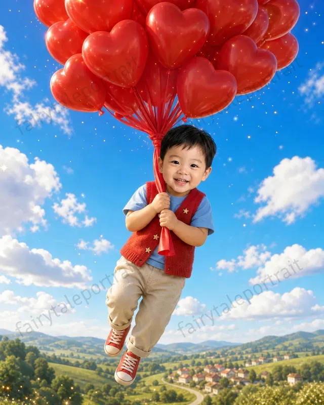 Kids Balloon Flight Storybook Photos