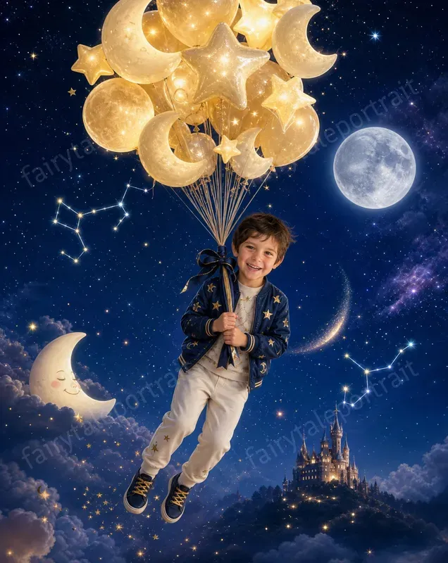 Kids Balloon Flight Storybook Photos