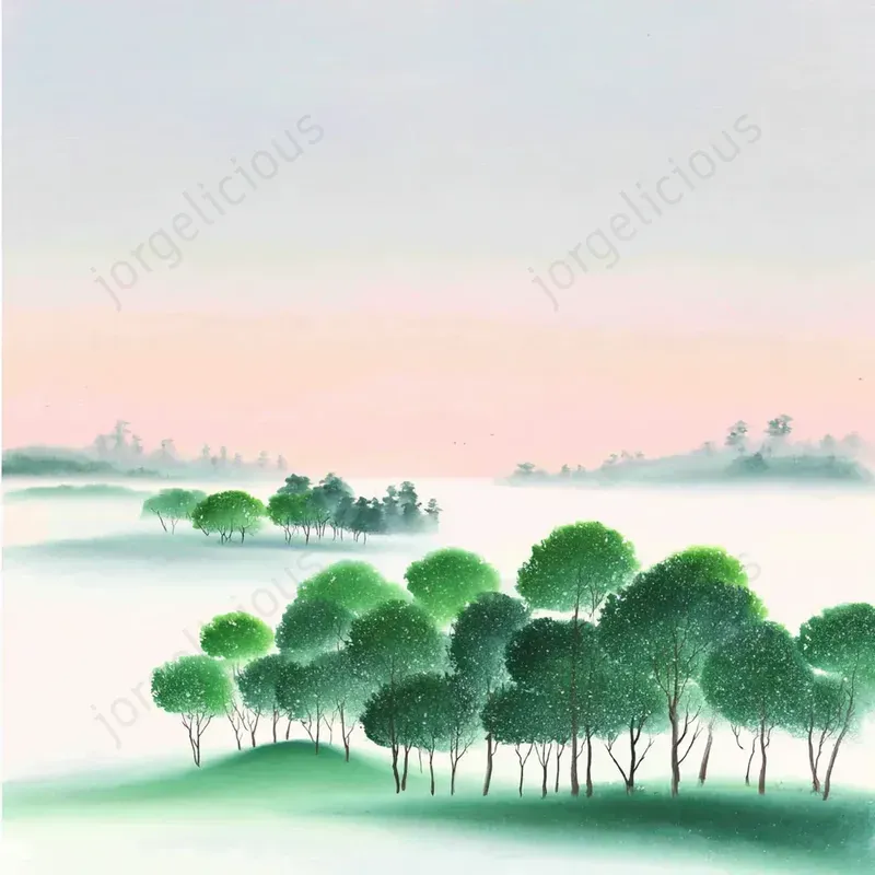 Misty Pastel Landscapes