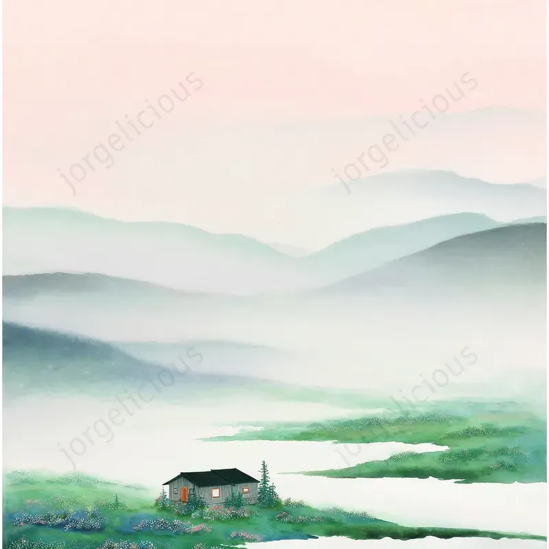 Misty Pastel Landscapes