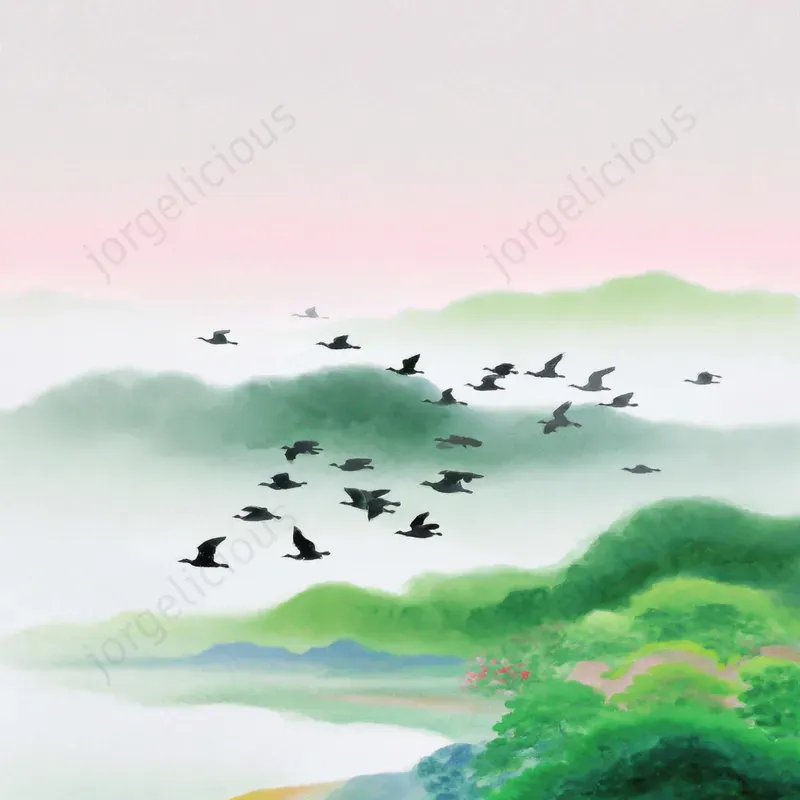 Misty Pastel Landscapes