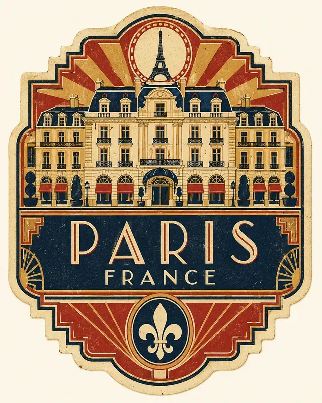 Retro Travel Luggage Label Generator