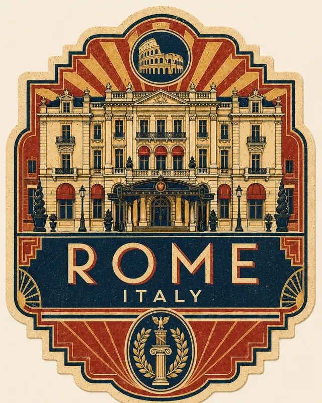 Retro Travel Luggage Label Generator