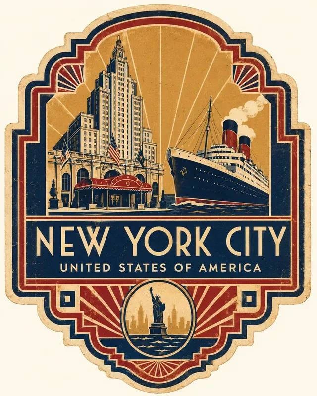 Retro Travel Luggage Label Generator