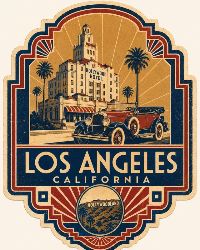 Retro Travel Luggage Label Generator