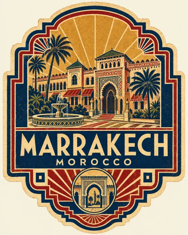 Retro Travel Luggage Label Generator