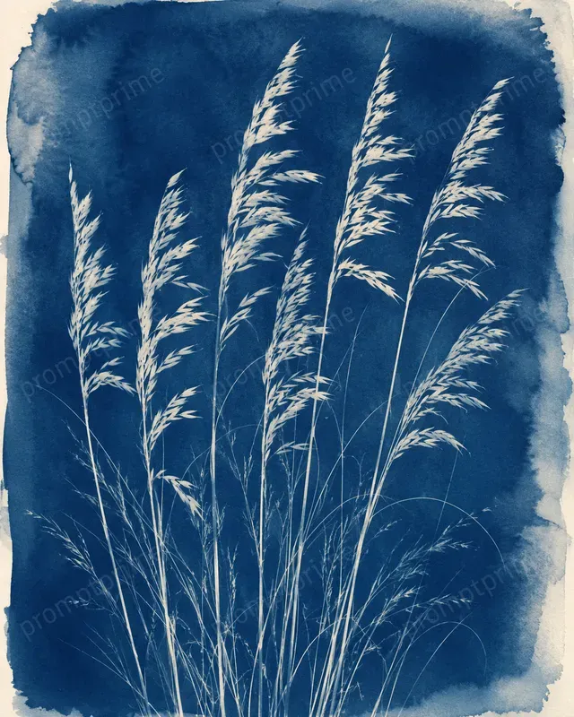 Botanical Cyanotype Art Prints