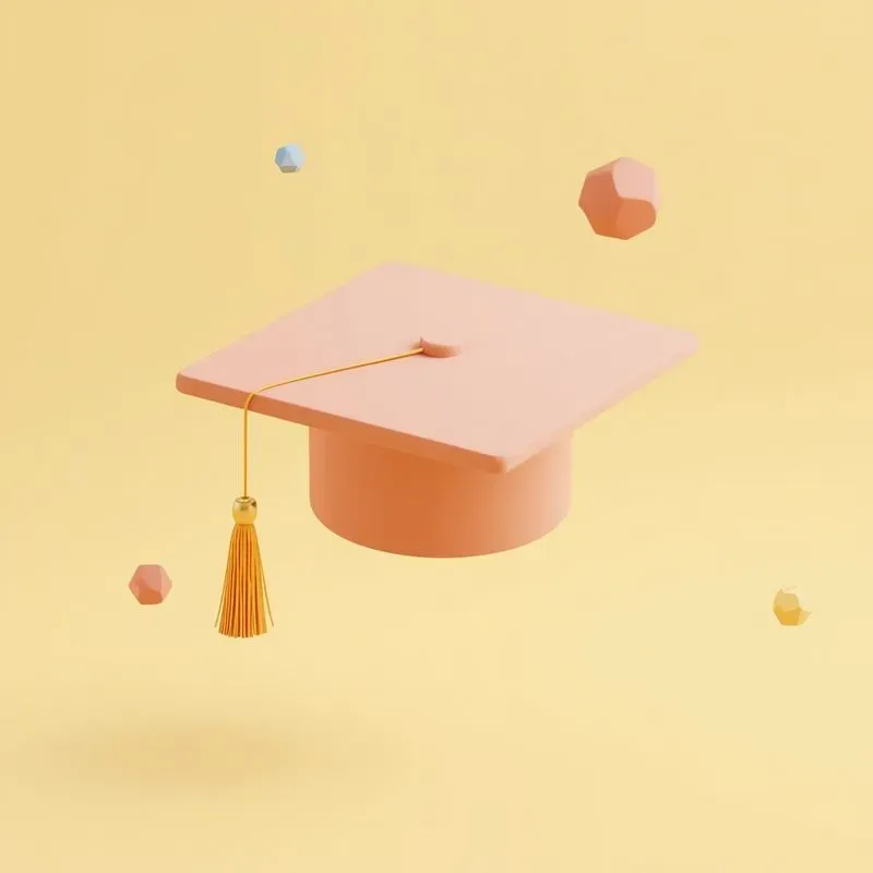 3D Minimalist Clay Education Icons
