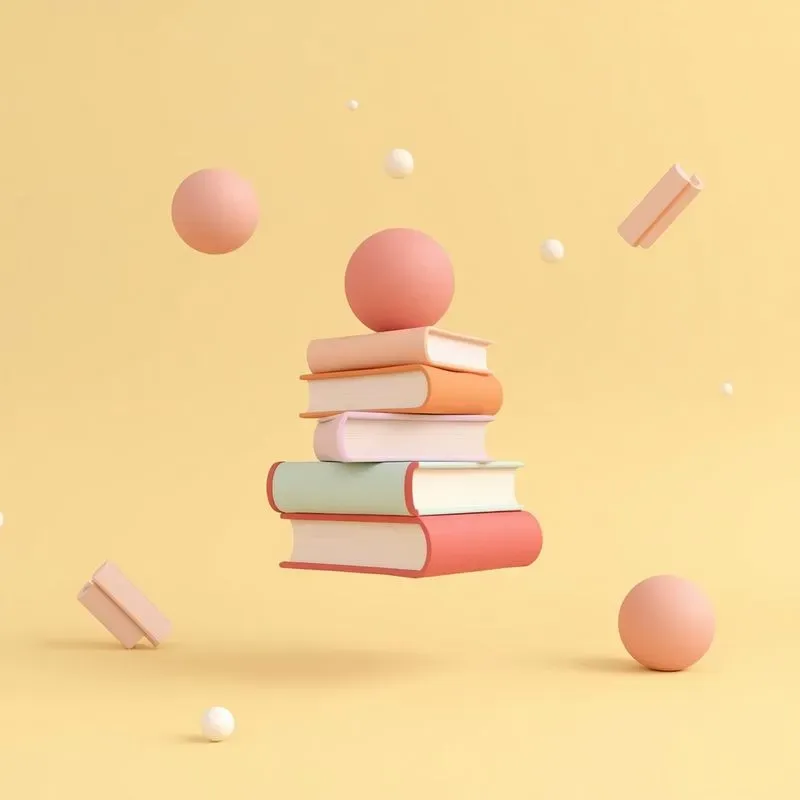 3D Minimalist Clay Education Icons