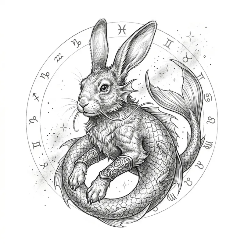 Pencil Sketch Zodiac Animal Merchandise