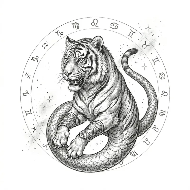 Pencil Sketch Zodiac Animal Merchandise