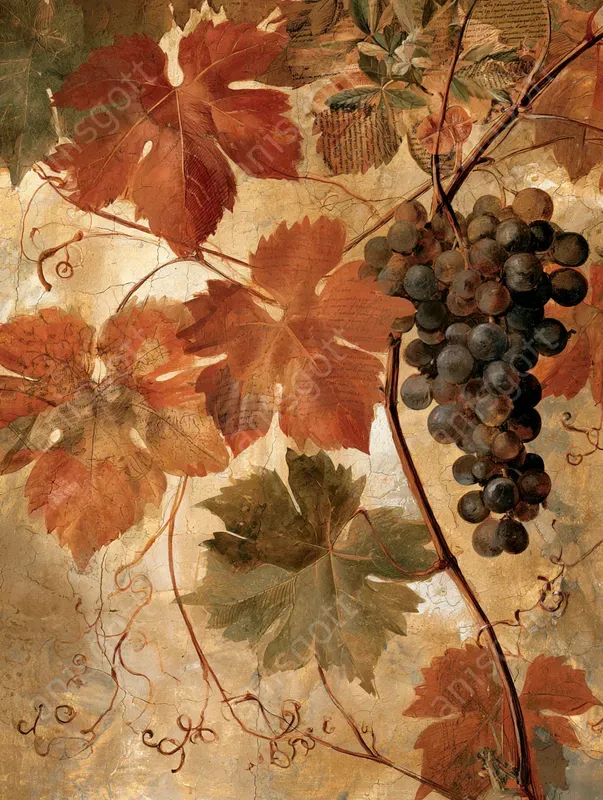 Mediterranean Fresco Botanical Collages