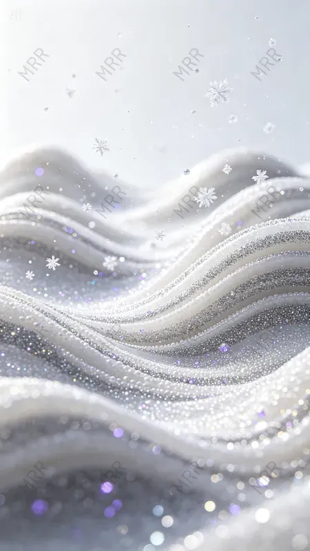 Glitter Particle Wave Landscapes