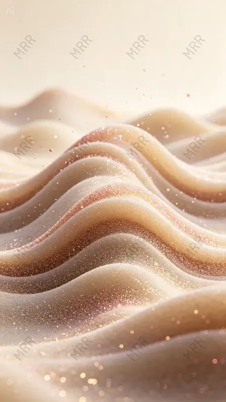 Glitter Particle Wave Landscapes