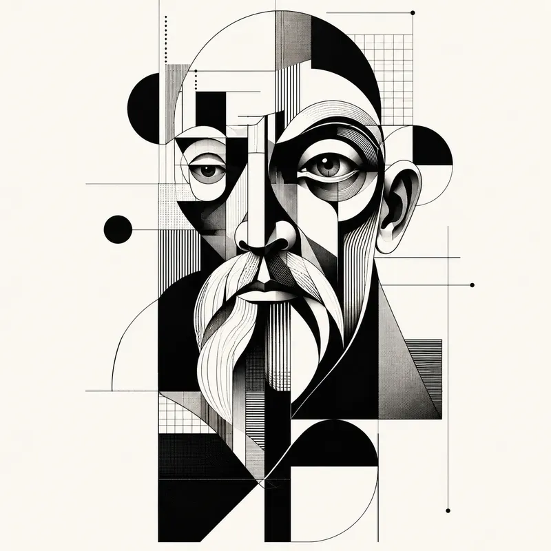 Abstract Cubist Geometric Portraits