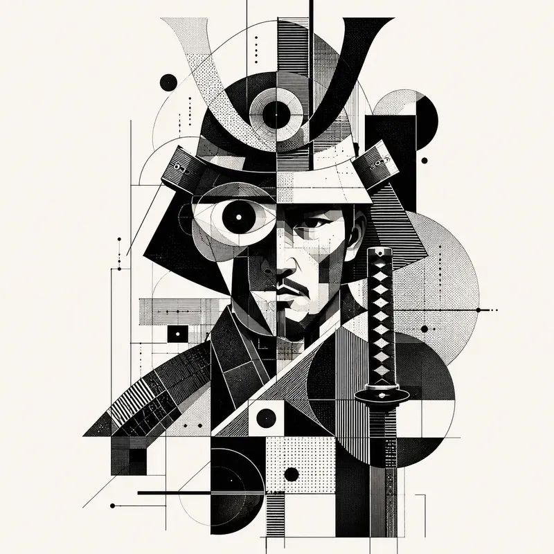 Abstract Cubist Geometric Portraits