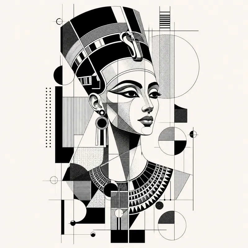 Abstract Cubist Geometric Portraits