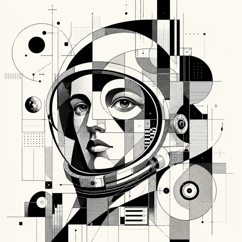 Abstract Cubist Geometric Portraits
