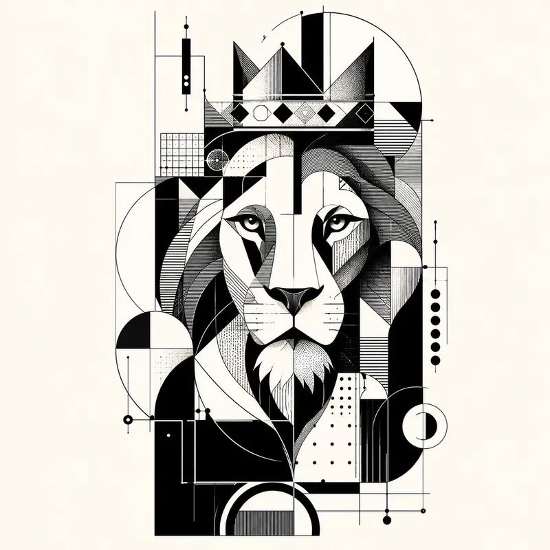 Abstract Cubist Geometric Portraits