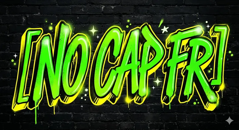Dualcolor Graffiti Gen Z Text Stickers