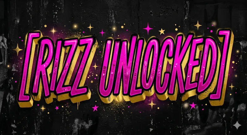 Dualcolor Graffiti Gen Z Text Stickers