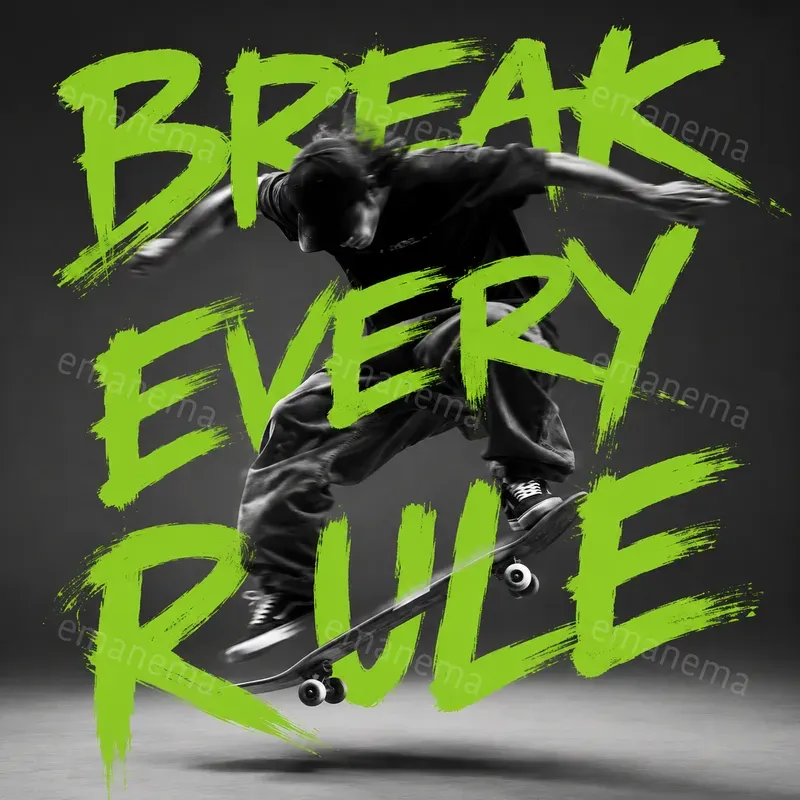Dynamic Action Typography Posters