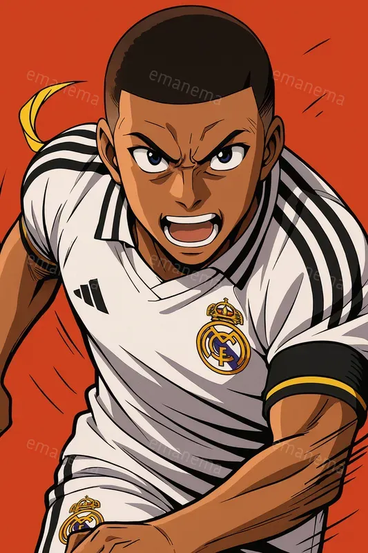 Anime Illustrations Of A Soccer Player