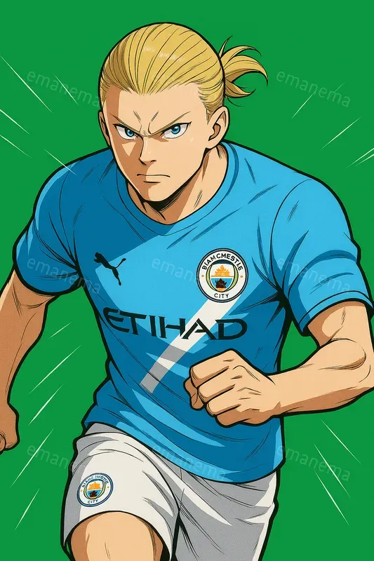 Anime Illustrations Of A Soccer Player