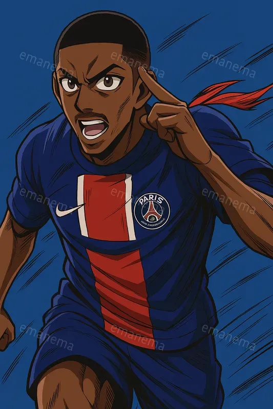 Anime Illustrations Of A Soccer Player